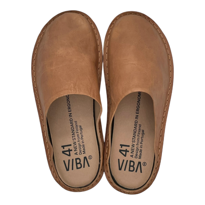 VIBAe Roma leather slippers, fawn tan | 41