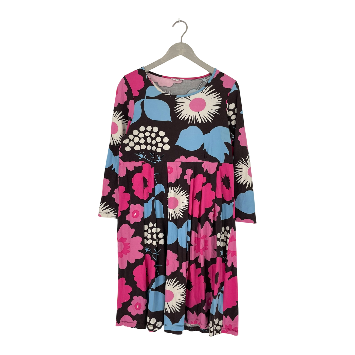 Marimekko tricot dress, flowers | woman XL