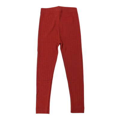 Mainio merino wool leggings, fire brick | 98/104cm