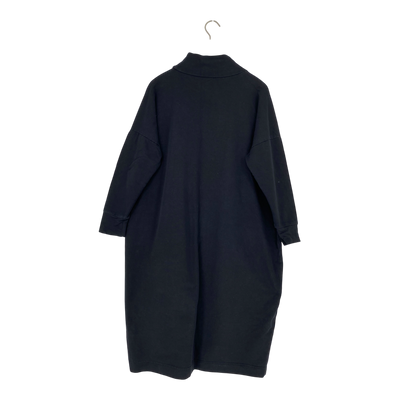 Papu giant split dress, black | woman L