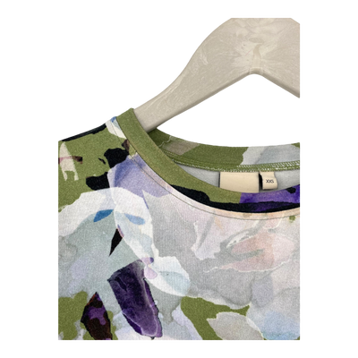 Kaiko ruffle sweat dress, olive anemone | woman XXS