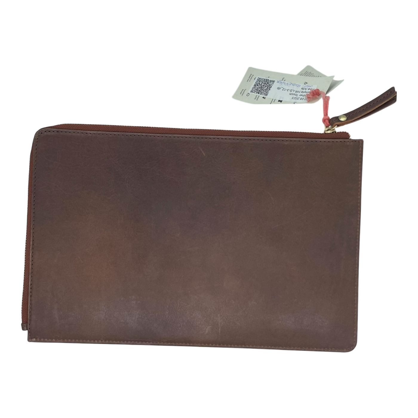 Holzrichter leather laptop sleeve, brown