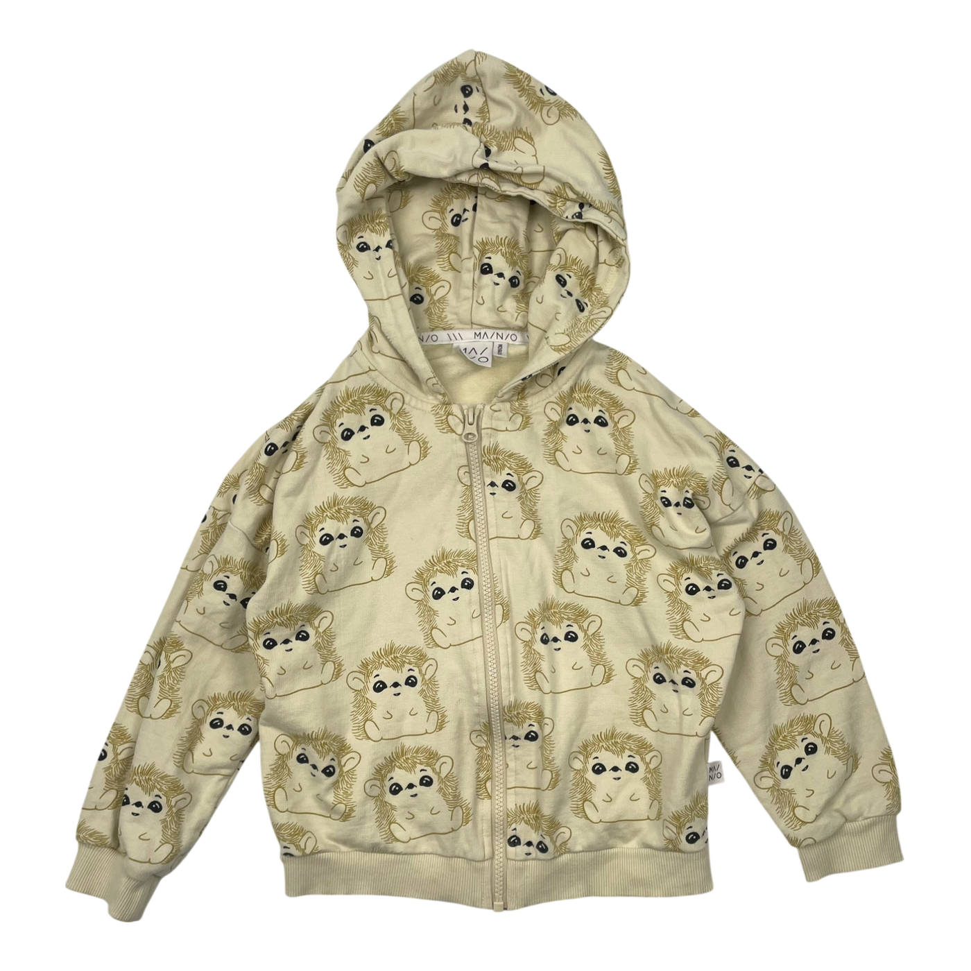 Mainio zipper hoodie, hedgehog | 110/116cm