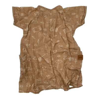 Metsola muslin romper, beige | 62/68cm