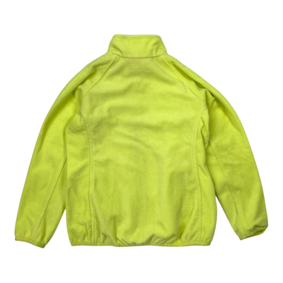 Reima alagna zip sweatshirt, lime green | 110cm