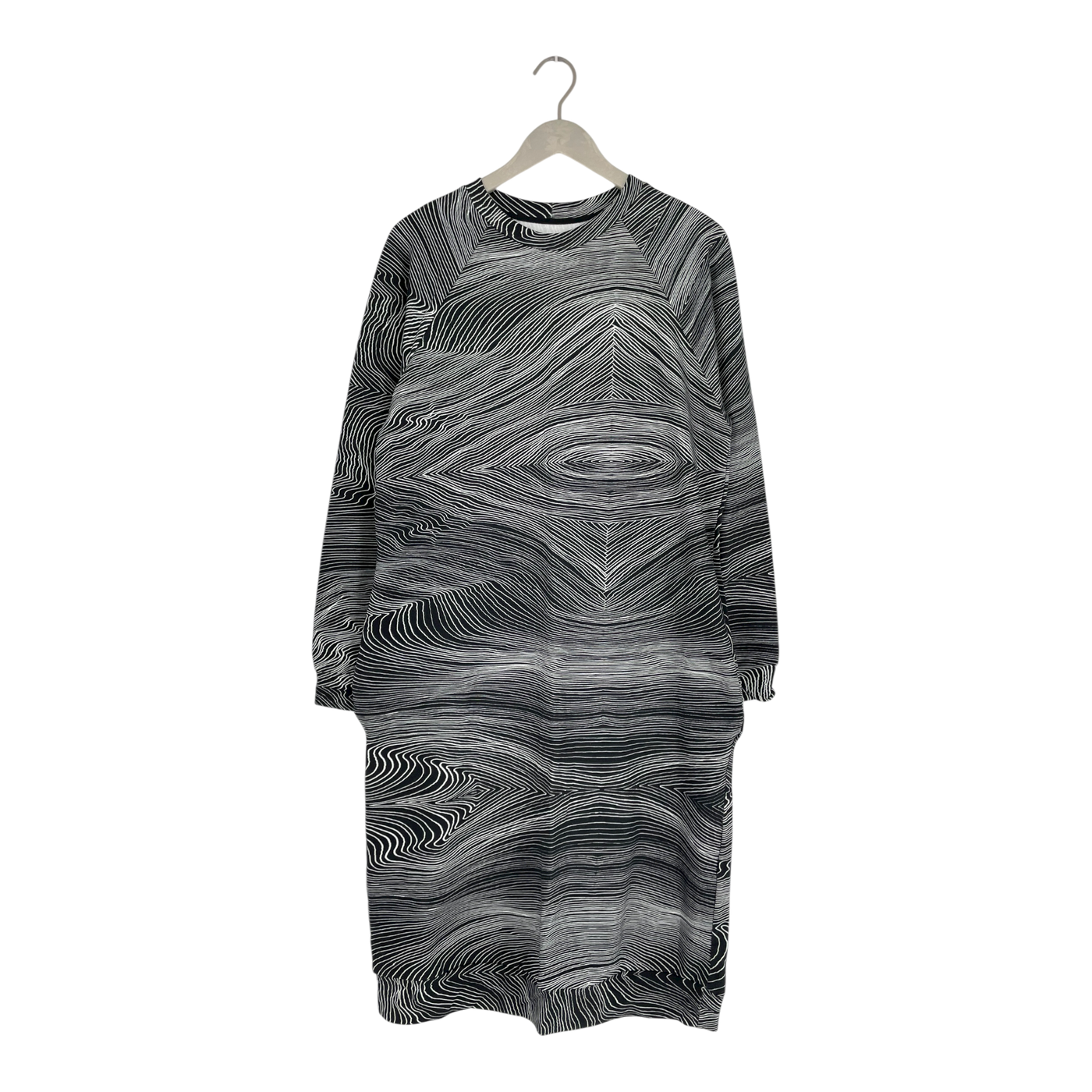 Vimma sweat dress, black / white | woman onesize