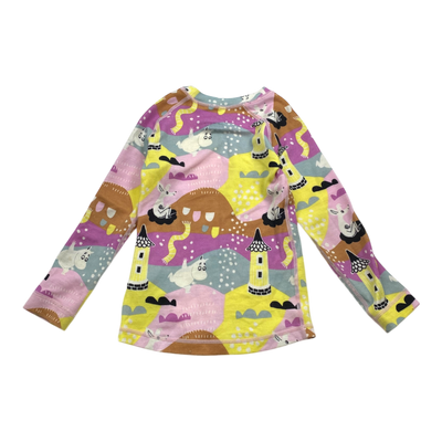 Reima trivsam moomin wool baselayer shirt, multicolor | 104cm