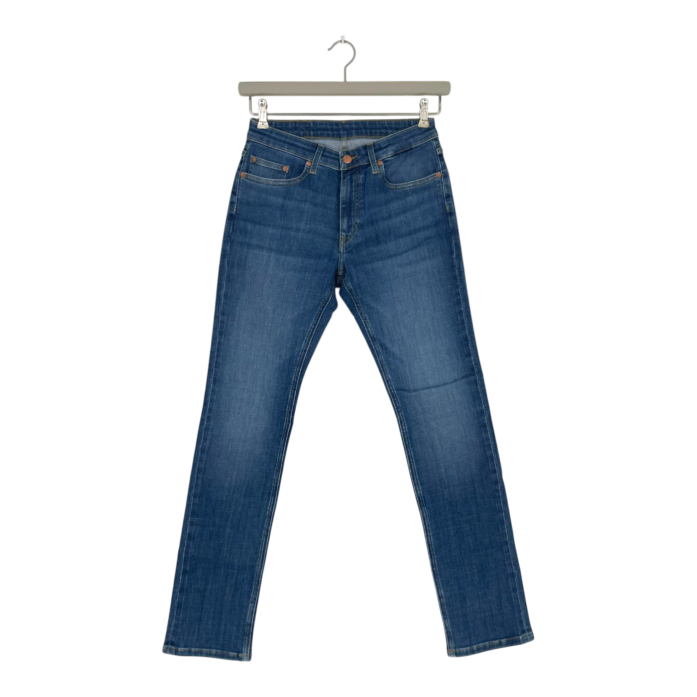 Mud Jeans Faye low slim jeans, authentic indigo | woman 27/32