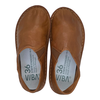 VIBAe Zuma leather shoes, cognac brown | 36