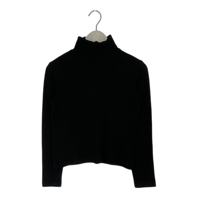 Marimekko wool polo shirt, black | woman L