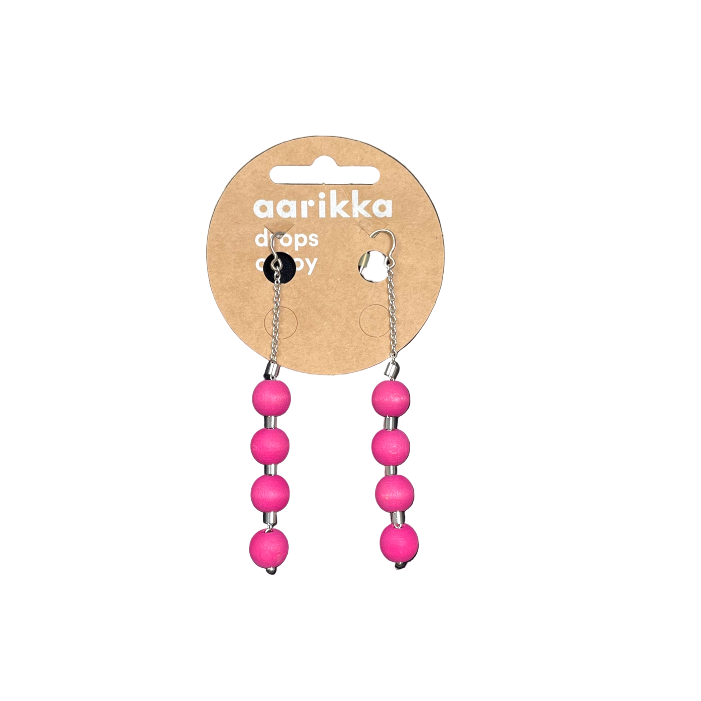 Aarikka drops earrings, pink