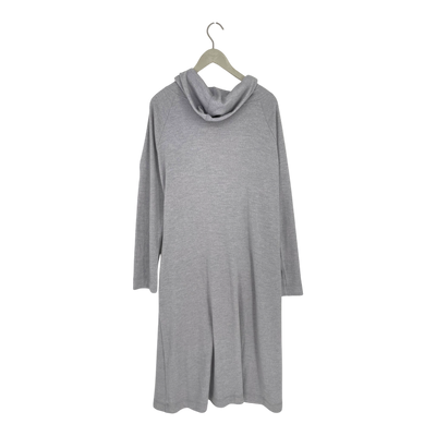 Ommellinen merino hoodie jacket, grey | woman XXL