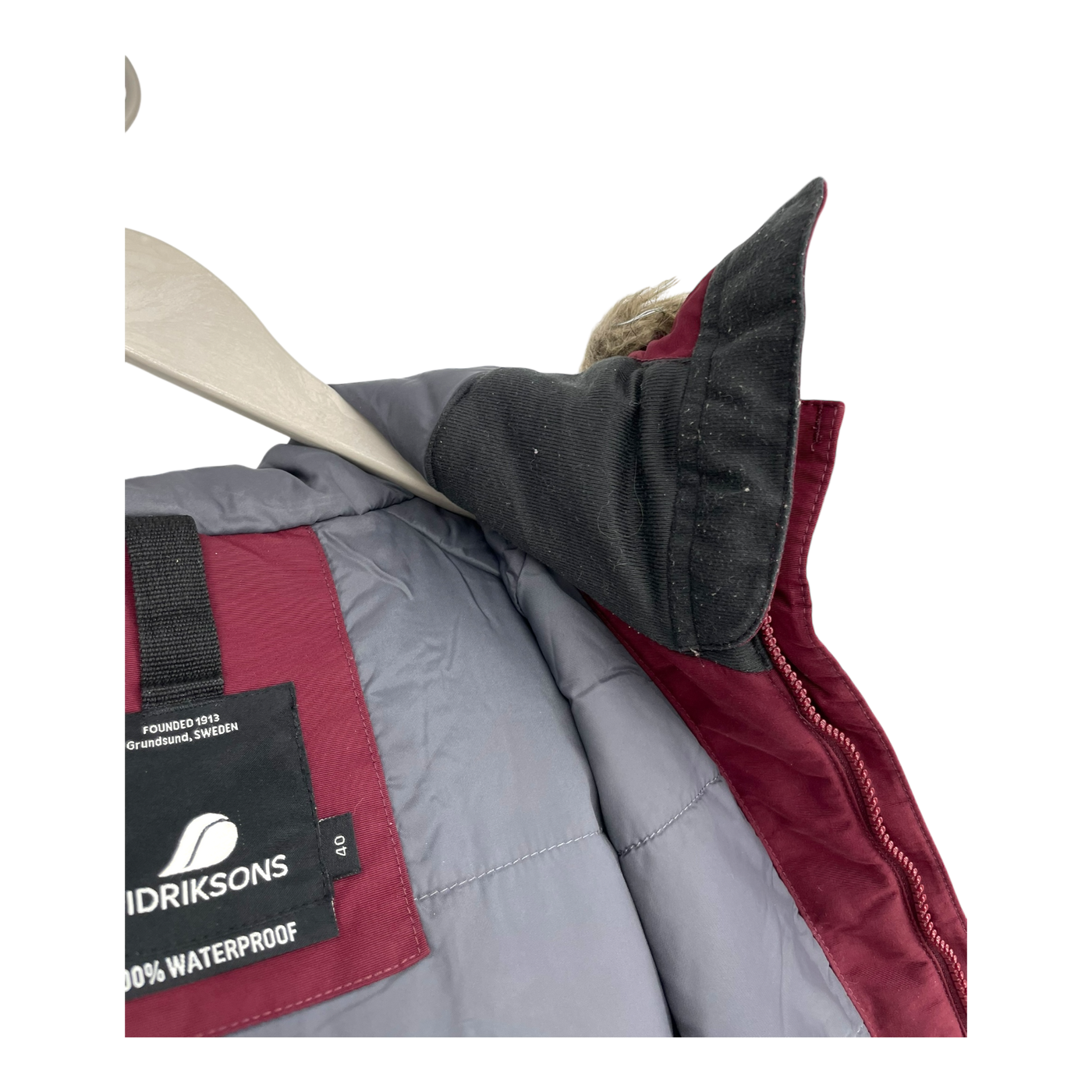 Didriksons parka, burgundy | woman 40