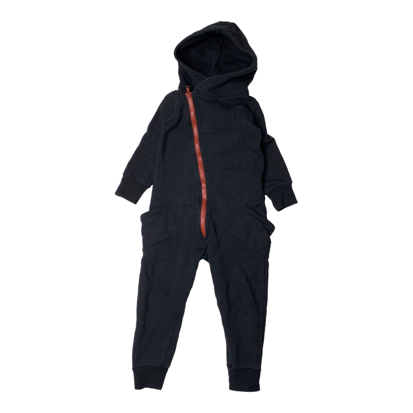 Gugguu sweat jumpsuit, black | 104cm