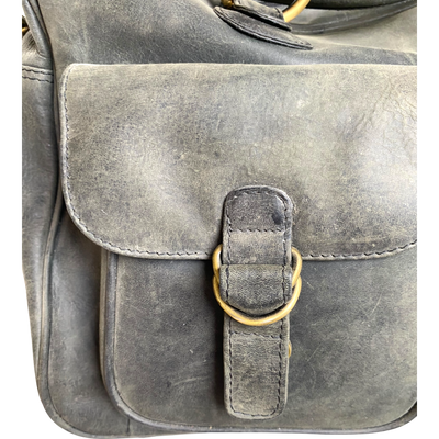 Harold's Bags leather shoulder bag medium, jet