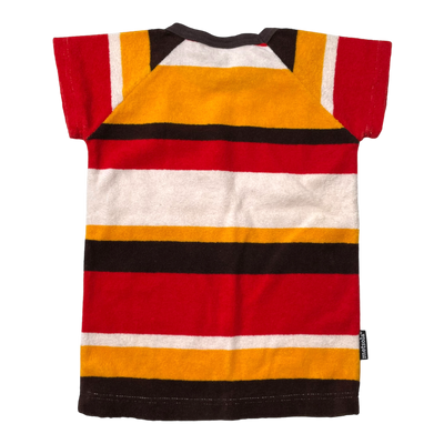 Metsola terry t-shirt, stripes | 98cm