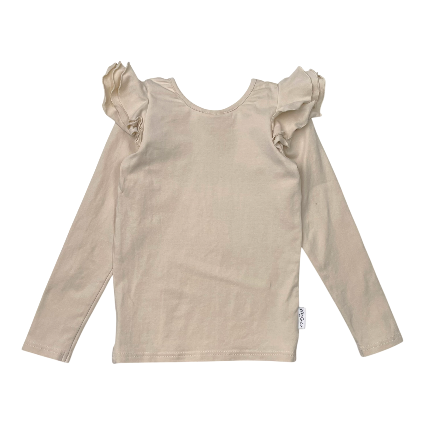 Gugguu frill shirt, almond | 104cm