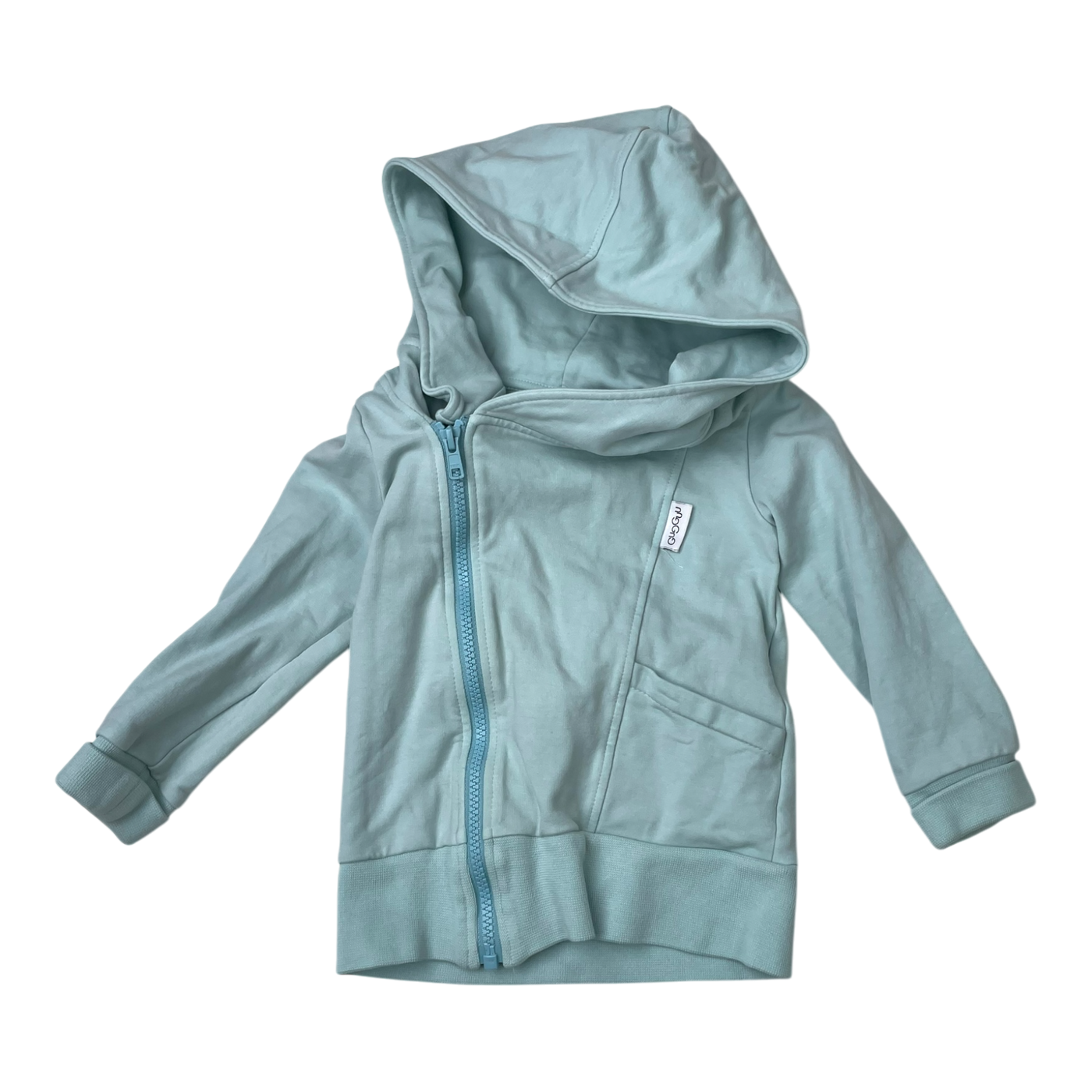 Gugguu zipper hoodie, sky blue | 92cm