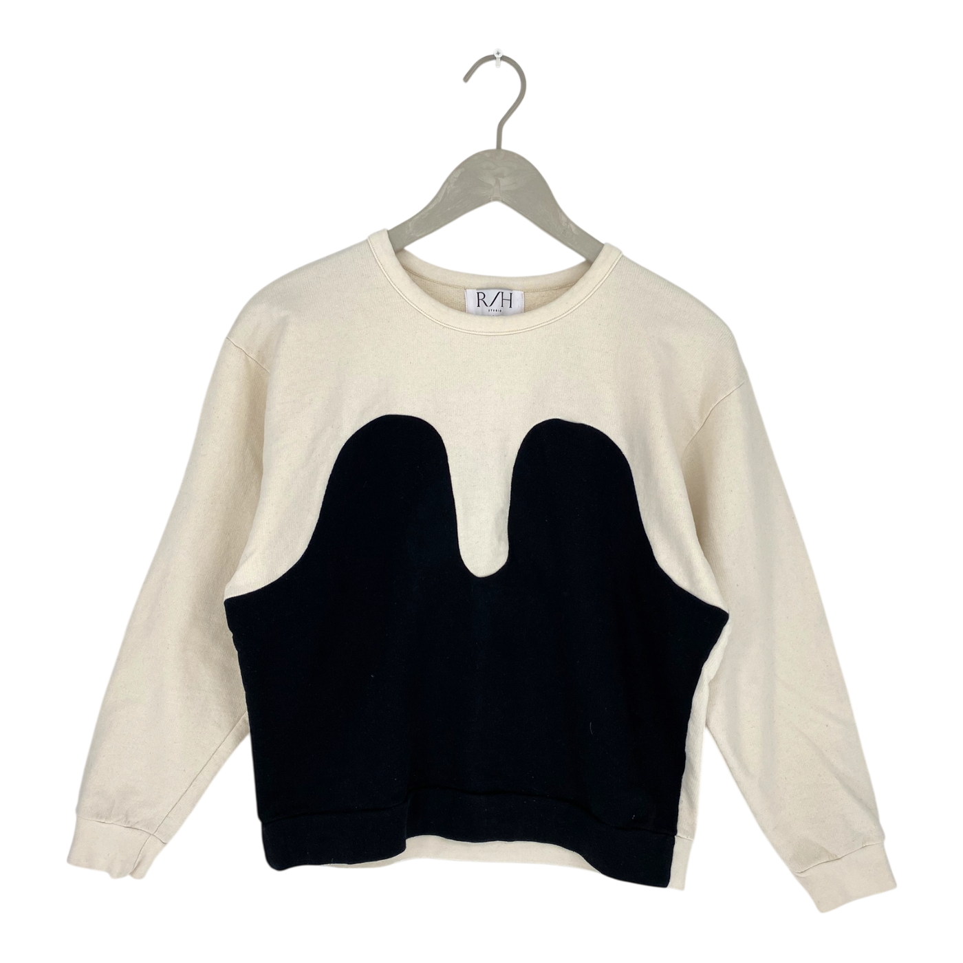 R/H mickey sweatshirt, black/white | woman M