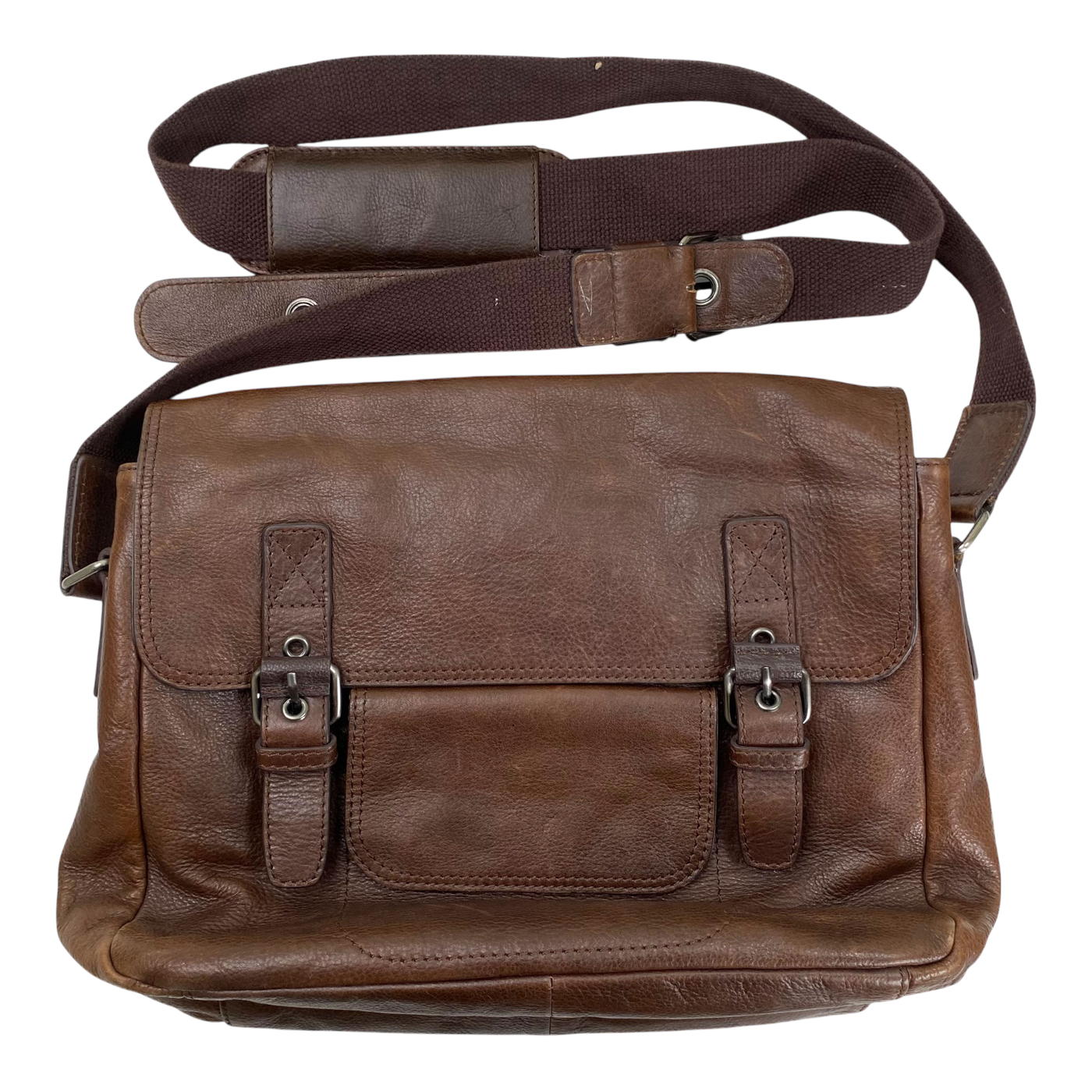 Harold's Bags leather business bag, brown