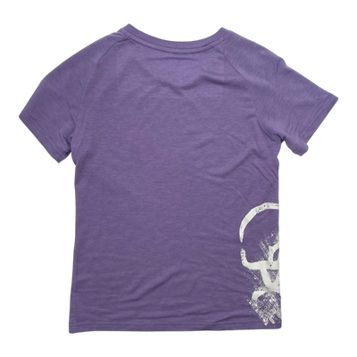Isbjörn merino blend t-shirt, lavender | 134/140cm