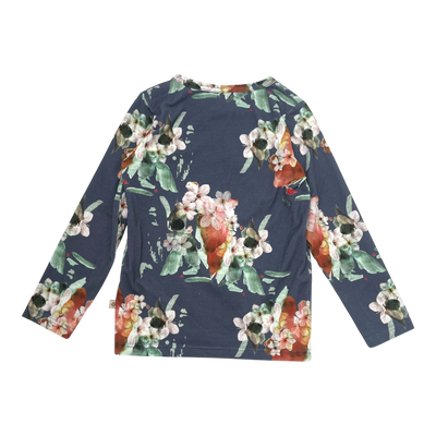 Kaiko shirt, blue blossom | 110/116cm