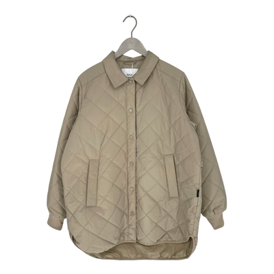 Makia nala quilted jacket, beige | woman M