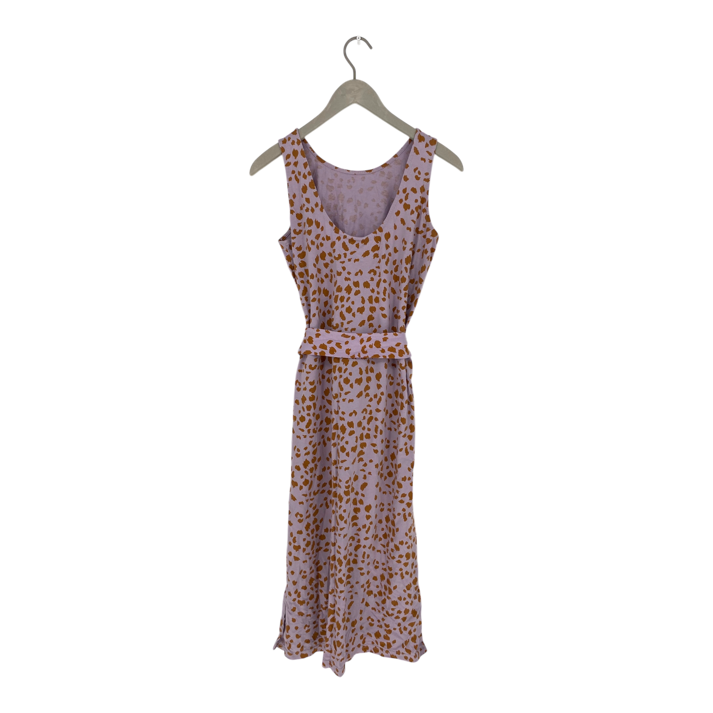 Kaiko belted tank midi dress, mauve safari | woman S