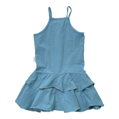 Gugguu spagetti frilla dress, blue | 98cm