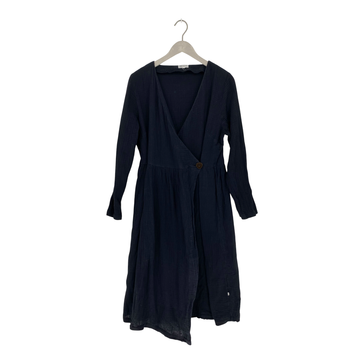 Kaiko muslin wrap dress, black | woman M