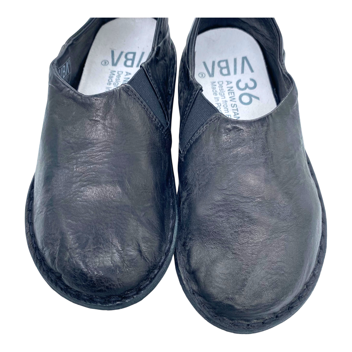 VIBAe Zuma leather shoes, preto black | 36