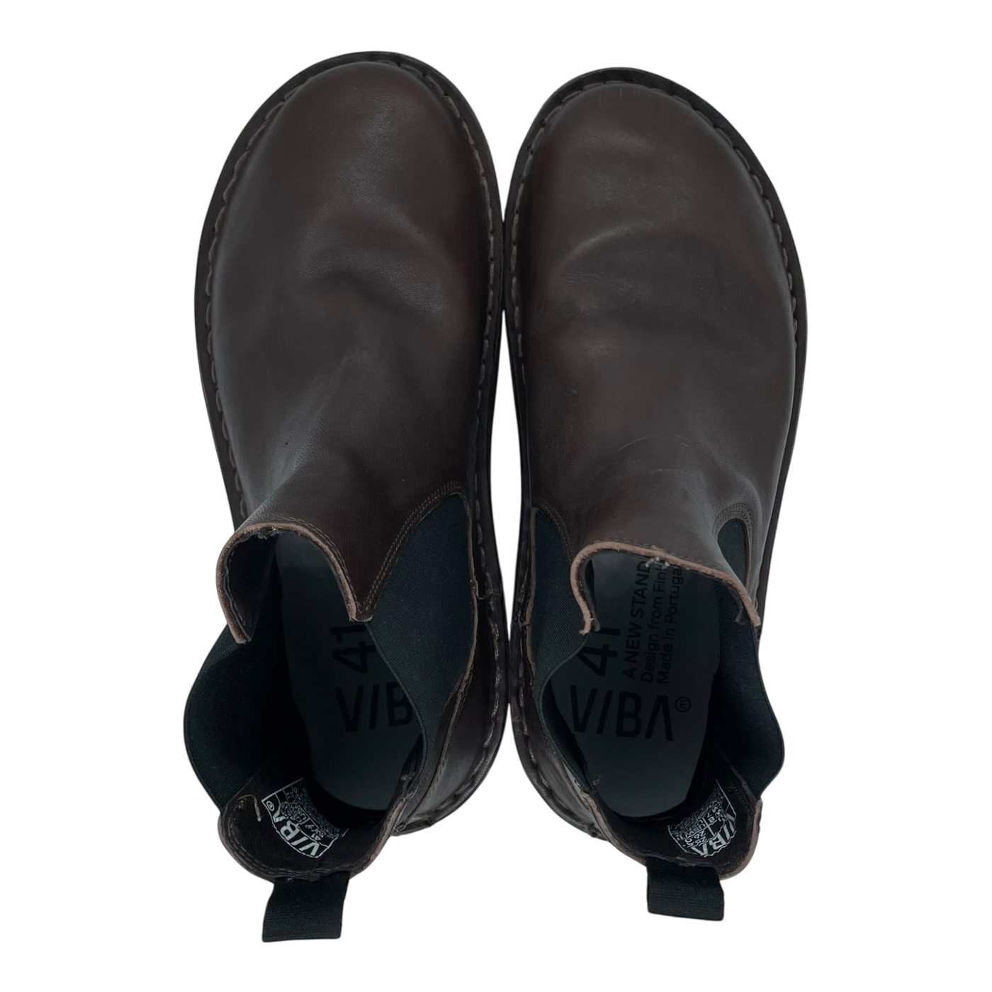 VIBAe Helsinki leather boots, cocoa brown | 41