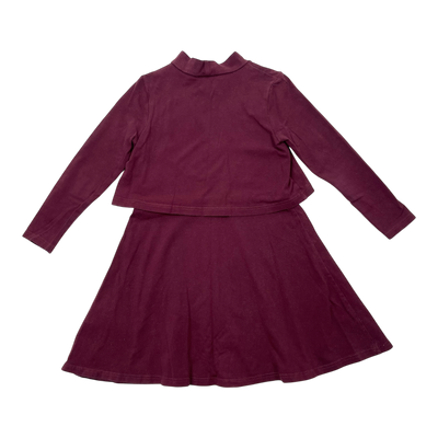 Mainio dress, burgundy | 98/104cm