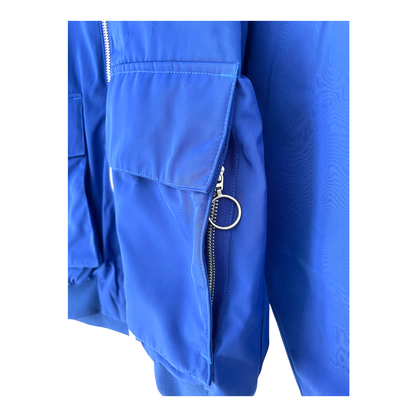 Embassy of Bricks and Logs mapes bomber jacket, blue | unisex L