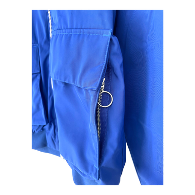 Embassy of Bricks and Logs mapes bomber jacket, blue | unisex L