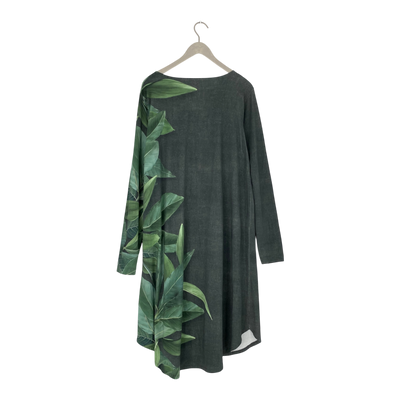 Ommellinen kamoon dress, leaves | woman 3XL