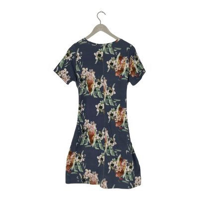 Kaiko t-shirt belted dress, blue blossom | woman M