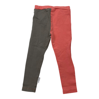 Gugguu block leggings, pink / grey | 86cm