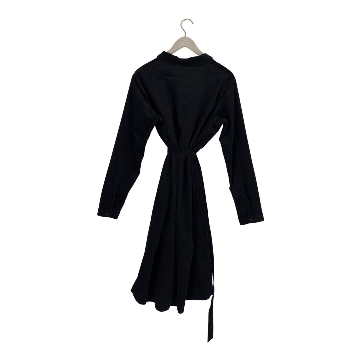 Papu corduroy shirt dress, black | woman XL