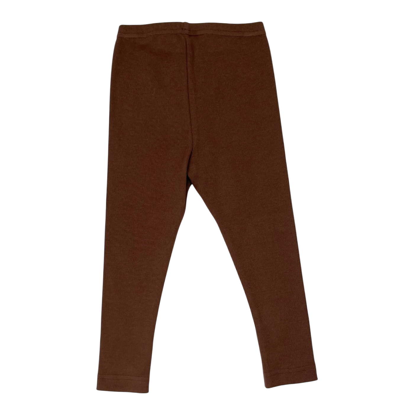 Metsola rib leggings, brown | 86/92cm