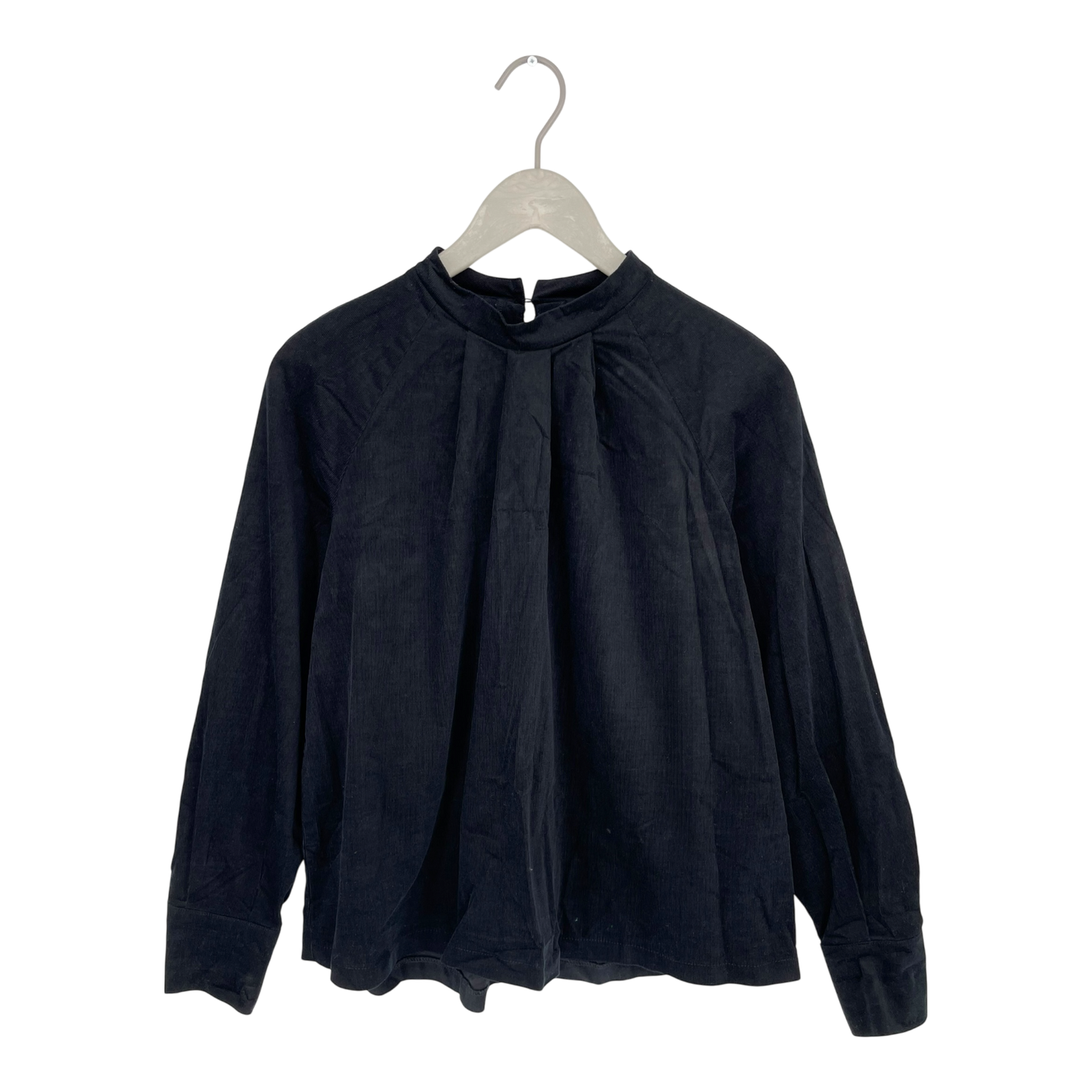 Papu pleated corduroy shirt, black | woman S
