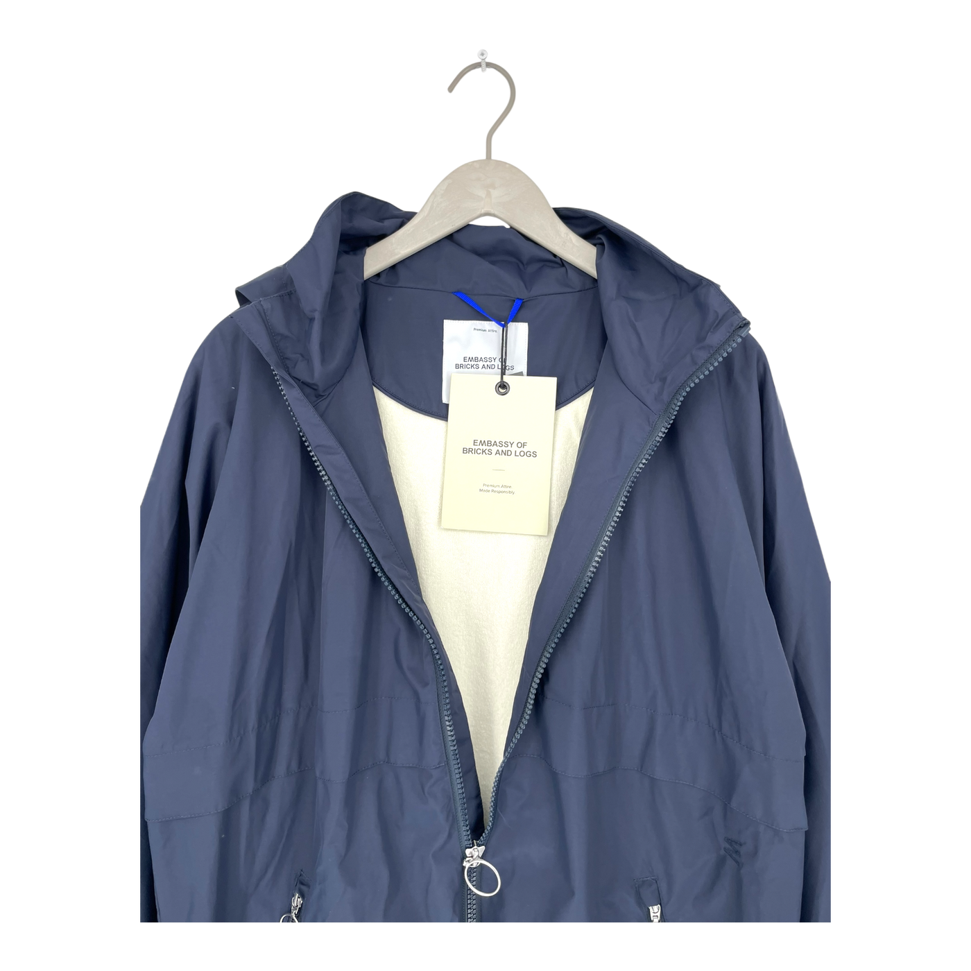 Embassy of Bricks and Logs naju rain jacket, blue | unisex L