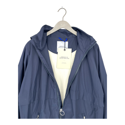 Embassy of Bricks and Logs naju rain jacket, blue | unisex L