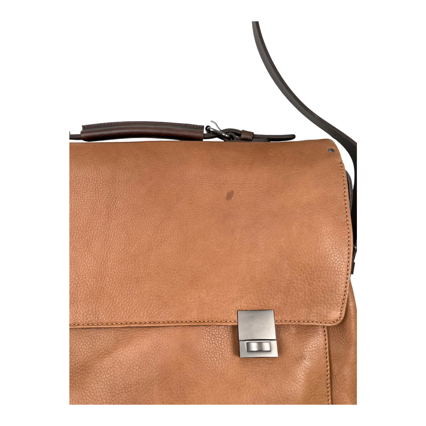 Harold's Bags ivy lane briefcase bag, cognac