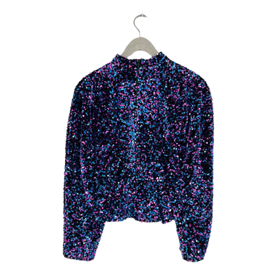 Vimma sequin shirt, purple and blue | woman S/XS