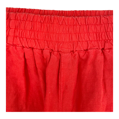 Papu linen culottes, red | woman M