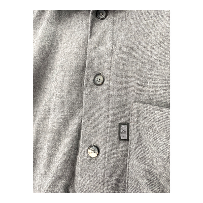 R-Collection flannel shirt, grey | man L