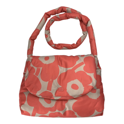 Marimekko messenger pillow unikko, beige/salmon pink | onesize
