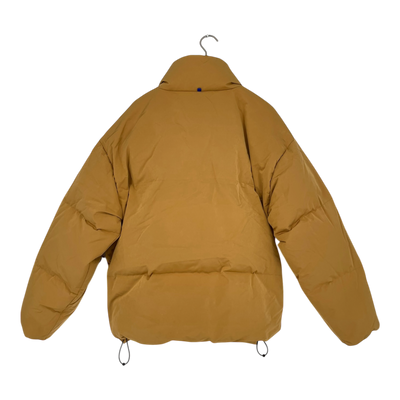 Embassy of Bricks and Logs puffer jacket, mustard | unisex L