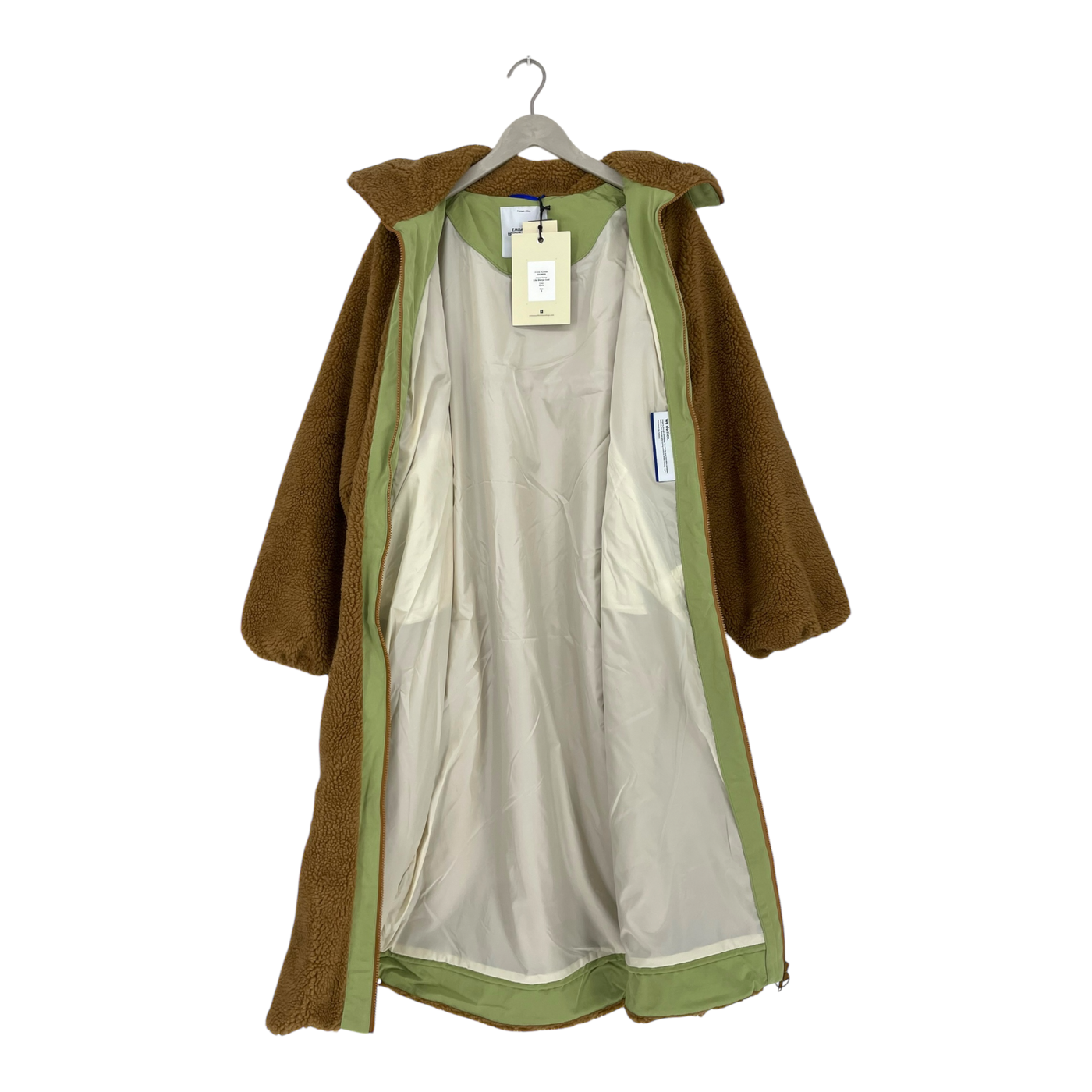 Embassy of Bricks and Logs lille sherpa teddy coat, caramel | woman S